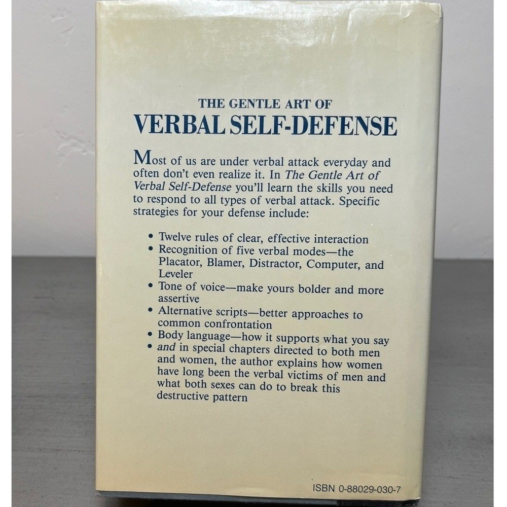 The Gentle Art of Verbal Self Defense by Suzette Haden Elgin - Hardcover - Picture 2 of 6